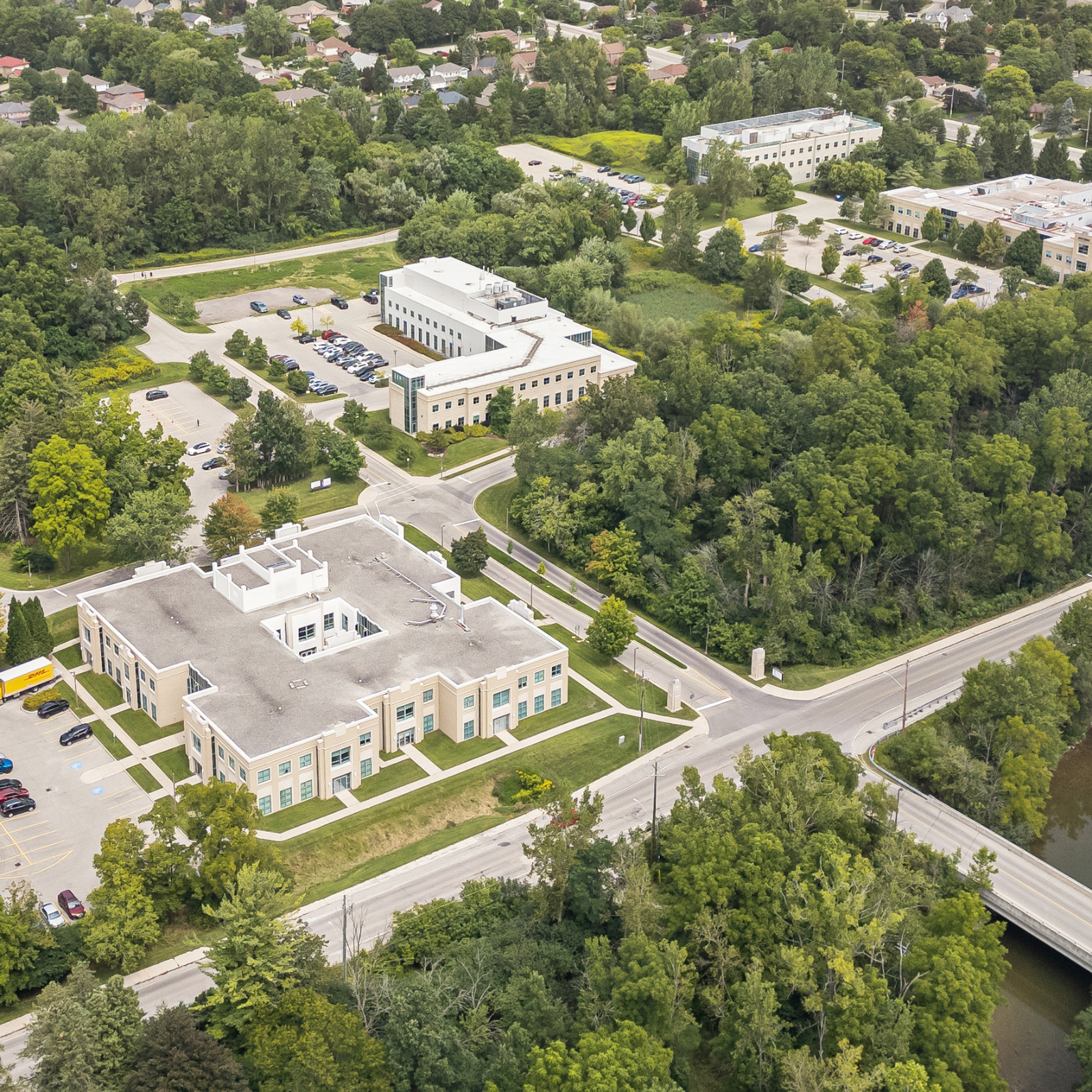 Aerial photo of Western Research Parks.